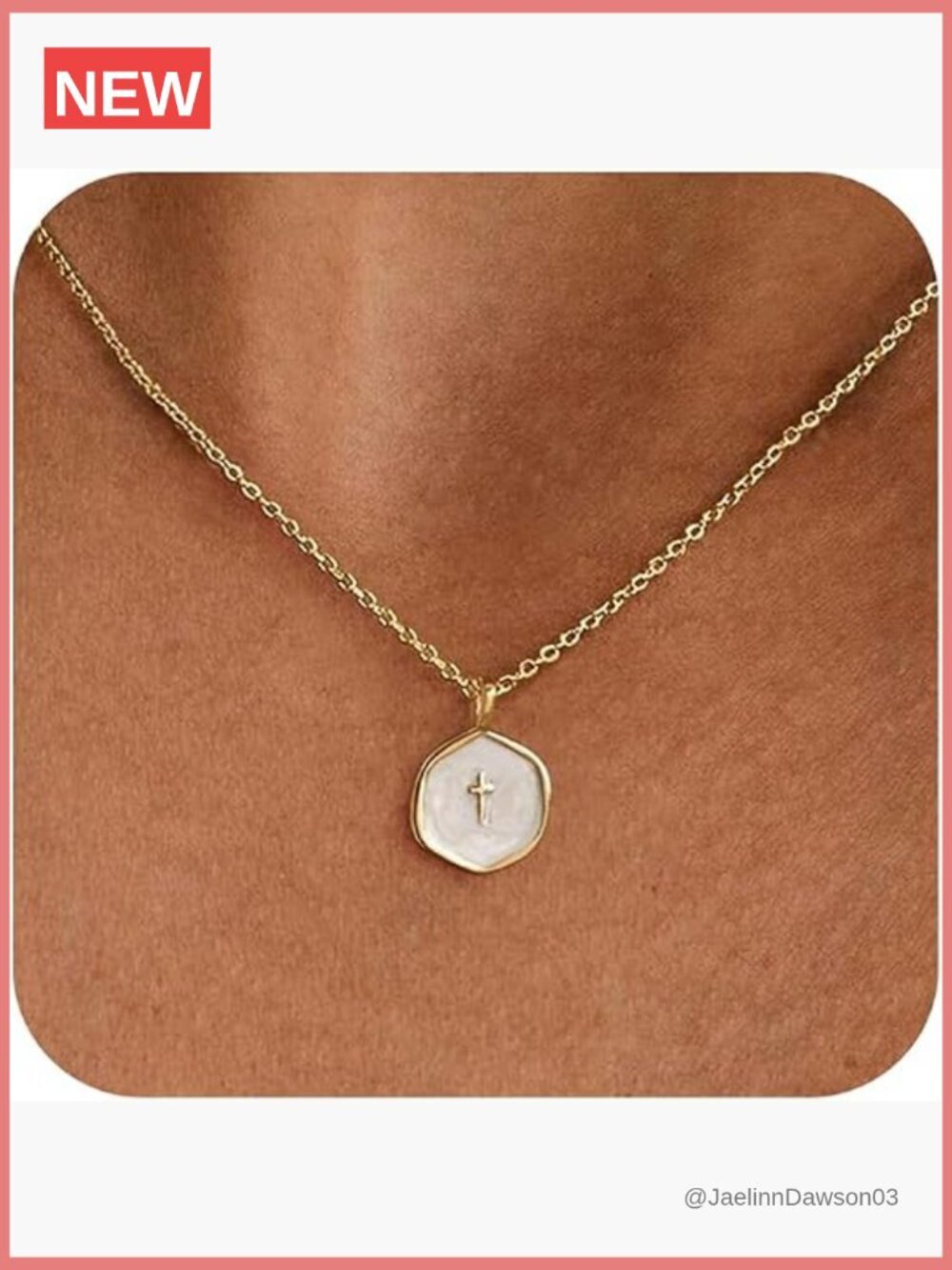 Dainty Gold Plated Pendant Necklace Simple Trendy Jewelry Gift